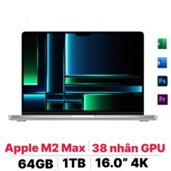 Macbook Pro 16 inch M2 Max 64GB 2023 (12CPU - 38 GPU - 64GB - 1TB) main image