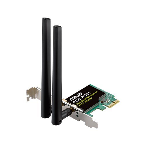 Card mạng không dây Asus PCE-AC51 802.11a/b/g/n/ac PCIe x1 slide image 1