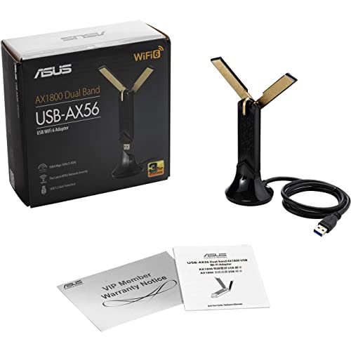 Card mạng không dây Asus USB-AX56 802.11a/b/g/n/ac/ax USB Type-A slide image 4