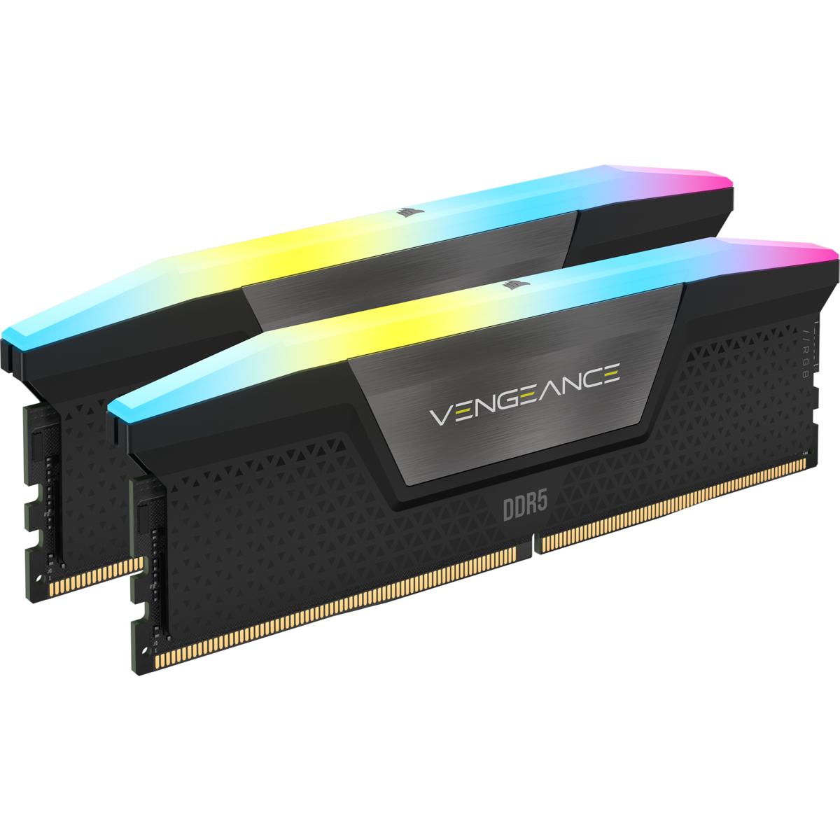 RAM Corsair Vengeance RGB 32GB (2x16) DDR5-5600 CL36 (CMH32GX5M2B5600C40K) slide image 0