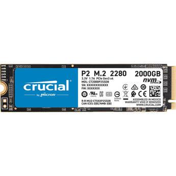 Ổ cứng SSD Crucial P2 2TB M.2-2280 PCIe 3.0 X4 NVME slide image 0