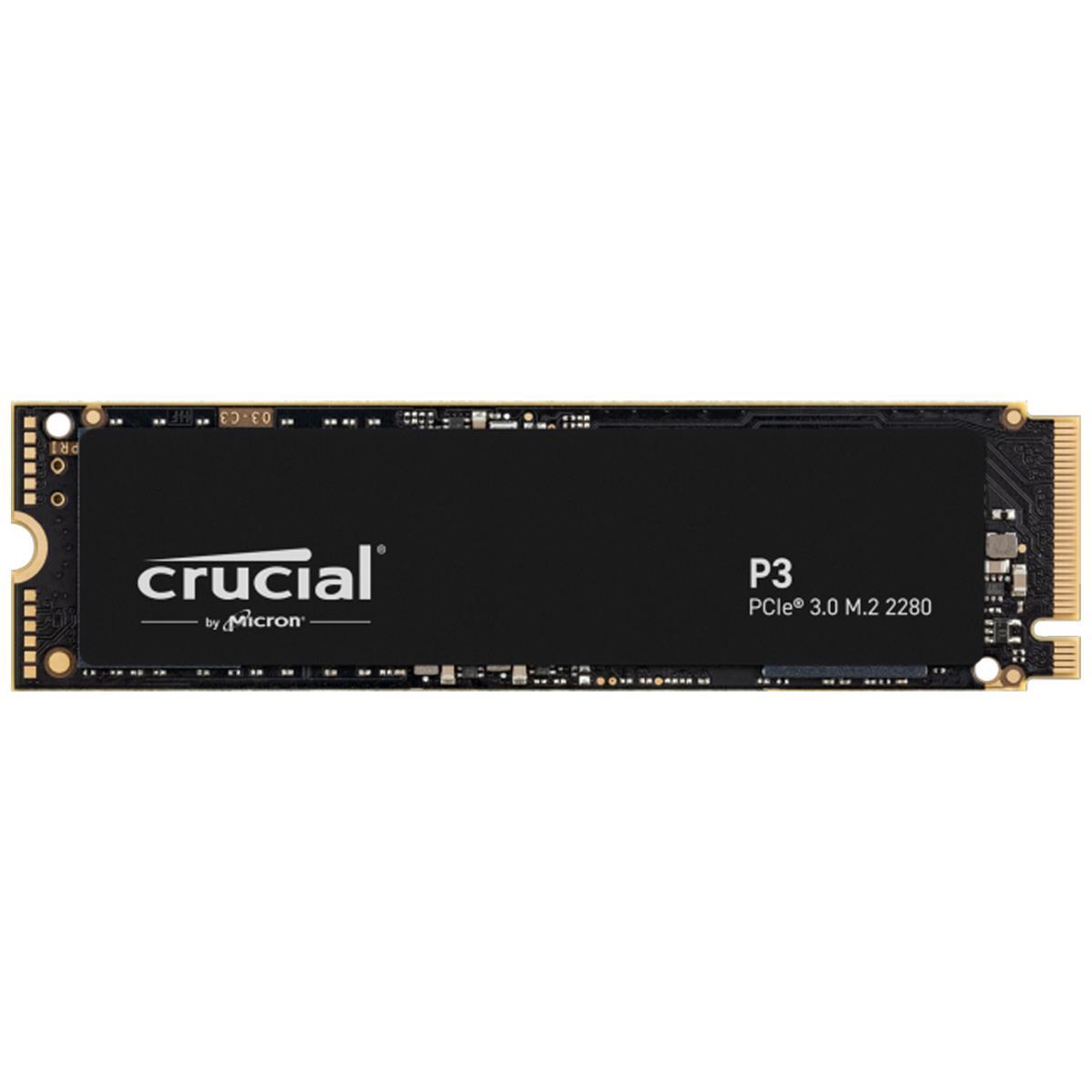 Ổ cứng SSD Crucial P3 500GB M.2-2280 PCIe 3.0 X4 NVME slide image 0