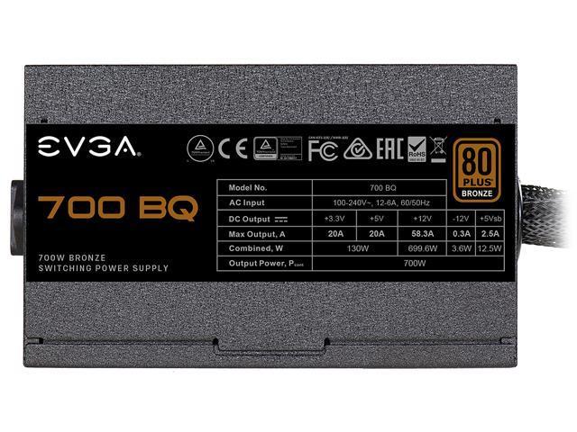 Nguồn máy tính EVGA 700 BQ 700W 80+ Bronze ATX slide image 2
