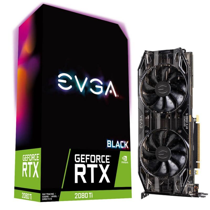 Card đồ họa EVGA Black GeForce RTX 2080 Ti 11GB slide image 0