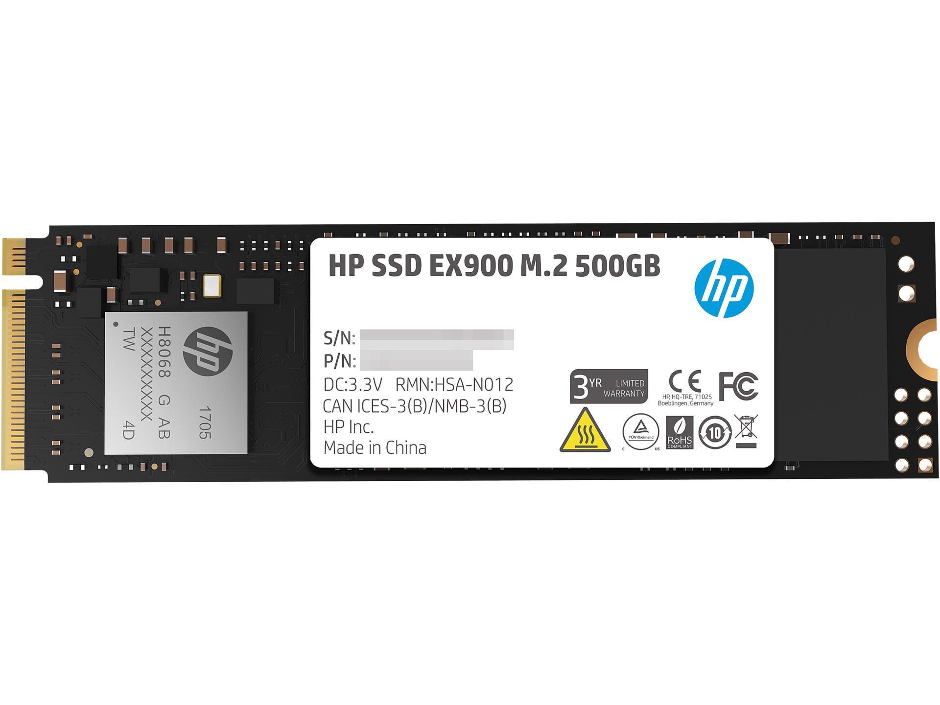 Ổ cứng SSD HP EX900 500GB M.2-2280 PCIe 3.0 X4 NVME slide image 0