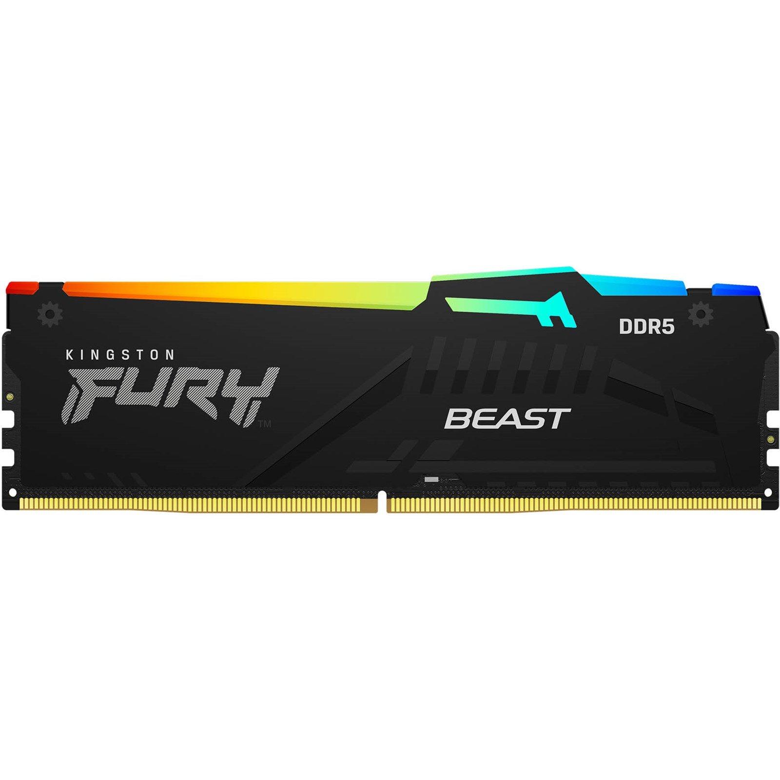RAM Kingston FURY Beast RGB 16GB (1x16) DDR5-5200 CL36 (KF552C36BBEA-16) slide image 0