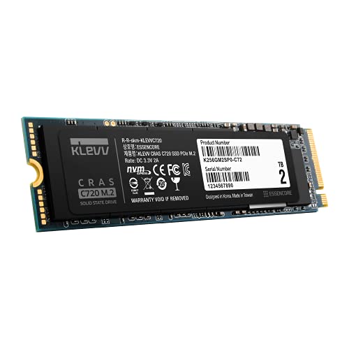 Ổ cứng SSD Klevv CRAS C720 2TB M.2-2280 PCIe 3.0 X4 NVME slide image 1