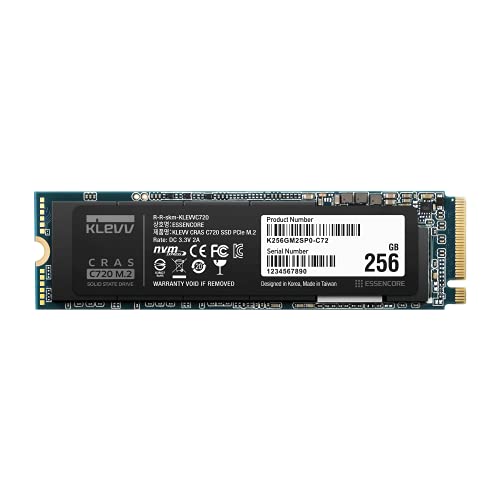 Ổ cứng SSD Klevv CRAS C720 256GB M.2-2280 PCIe 3.0 X4 NVME slide image 0