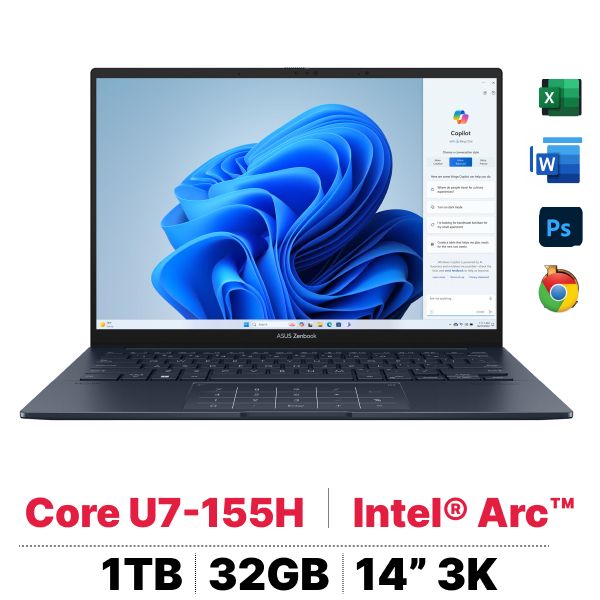 Laptop ASUS Zenbook 14 OLED UX3405MA-PP152W slide image 0