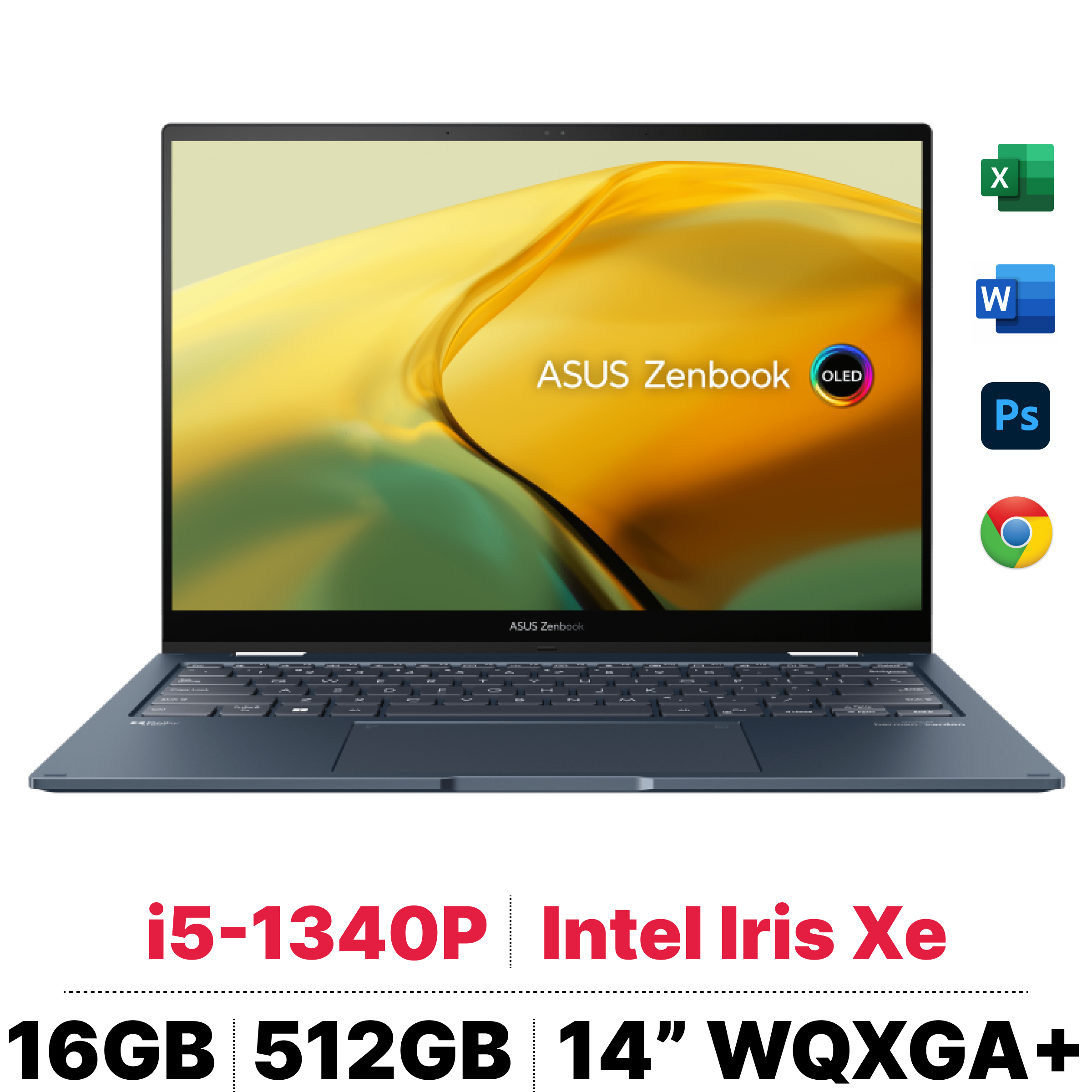 Laptop Asus Zenbook 14 Flip OLED UP3404VA-KN038W slide image 0