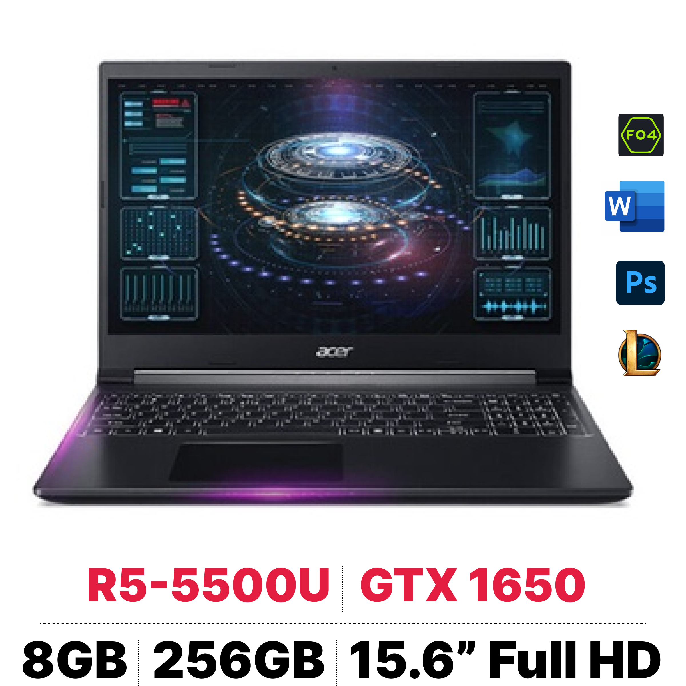 Laptop Gaming Acer Aspire 7 A715-42G-R4XX NH.QAYSV.008 slide image 0