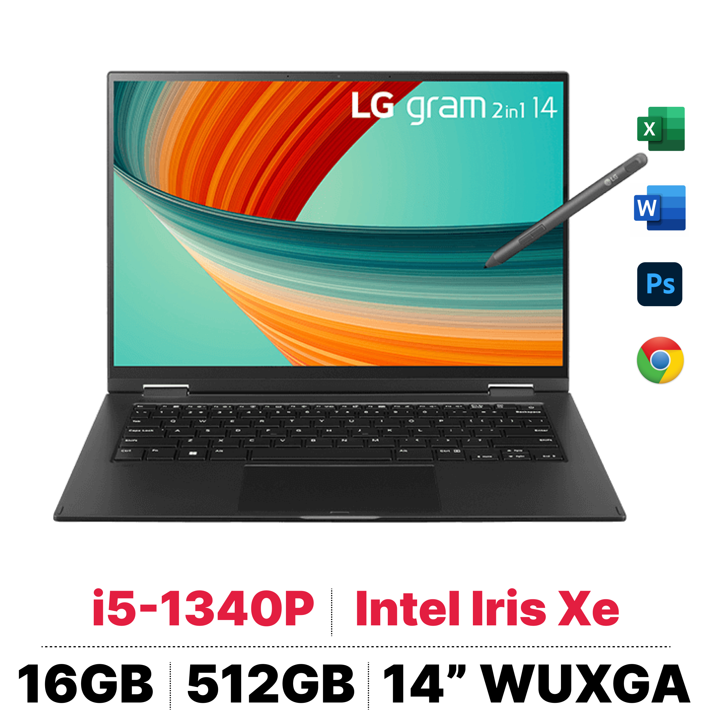 Laptop LG GRAM 2IN1 14T90R-G.AH55A5 slide image 0