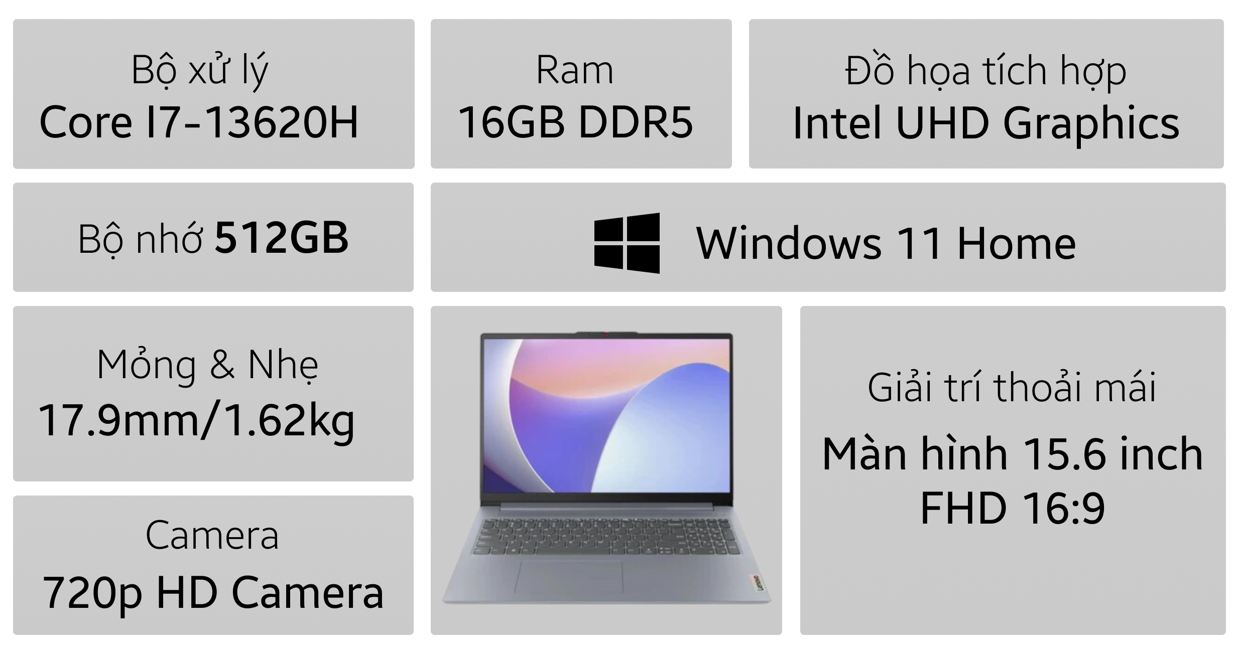 Laptop Lenovo Ideapad Slim 3 15IRH8 83EM003EVN slide image 0