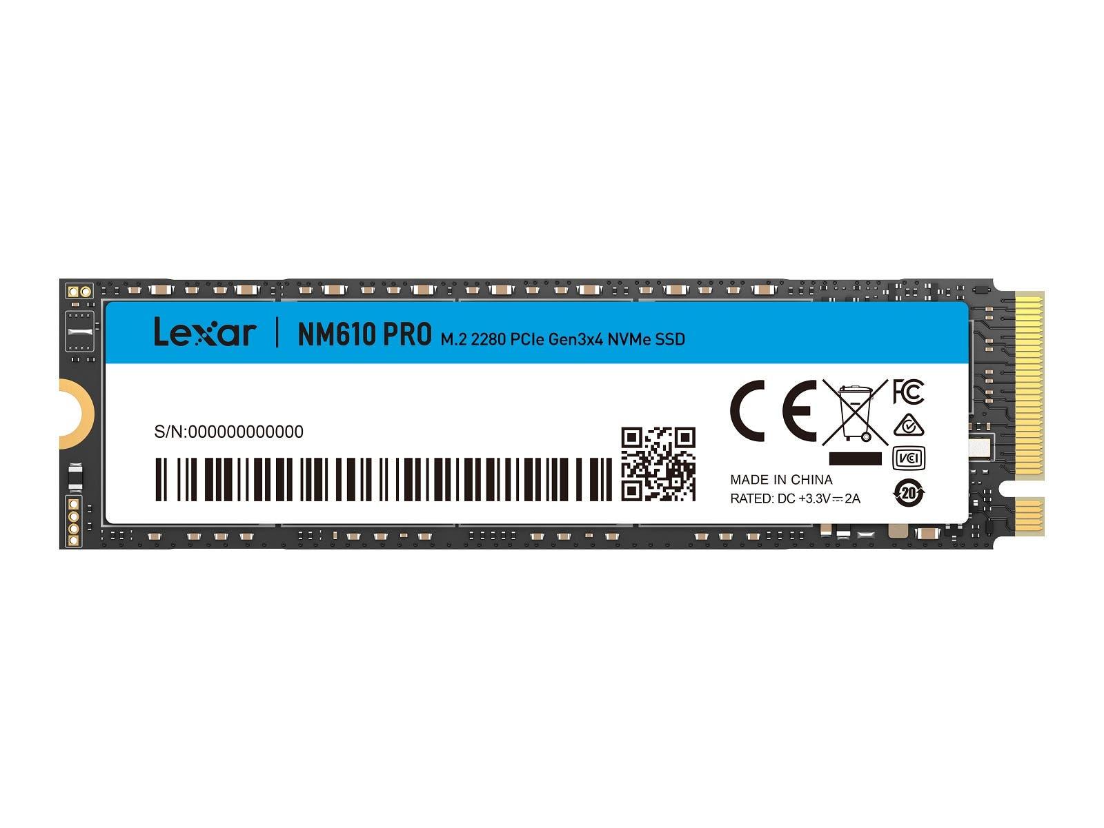 Ổ cứng SSD Lexar NM610PRO 1TB M.2-2280 PCIe 3.0 X4 NVME slide image 0