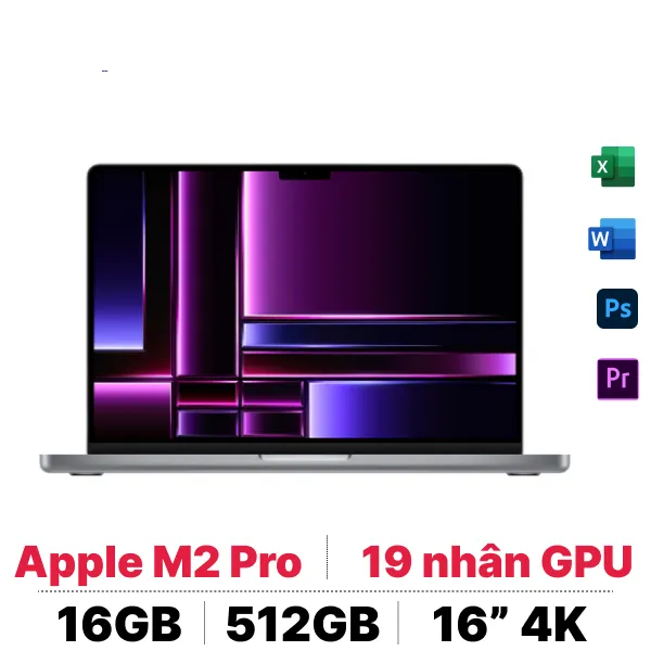 MacBook Pro 16 inch M2 Pro 2023 (12 CPU - 19 GPU - 16GB - 512GB) slide image 0
