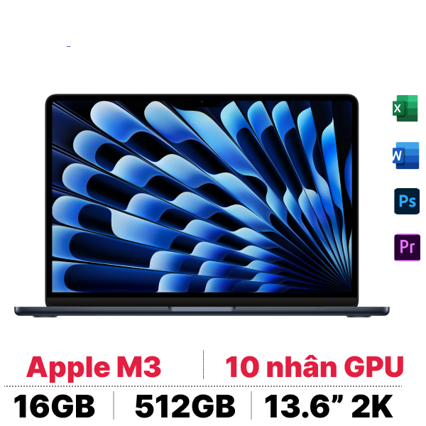 Macbook Air M3 13 inch 2024 16GB - 512GB | Chính hãng Apple Việt Nam slide image 0