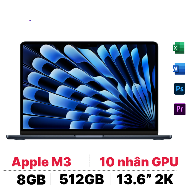 Macbook Air M3 13 inch 2024 8GB - 512GB | Chính hãng Apple Việt Nam slide image 0