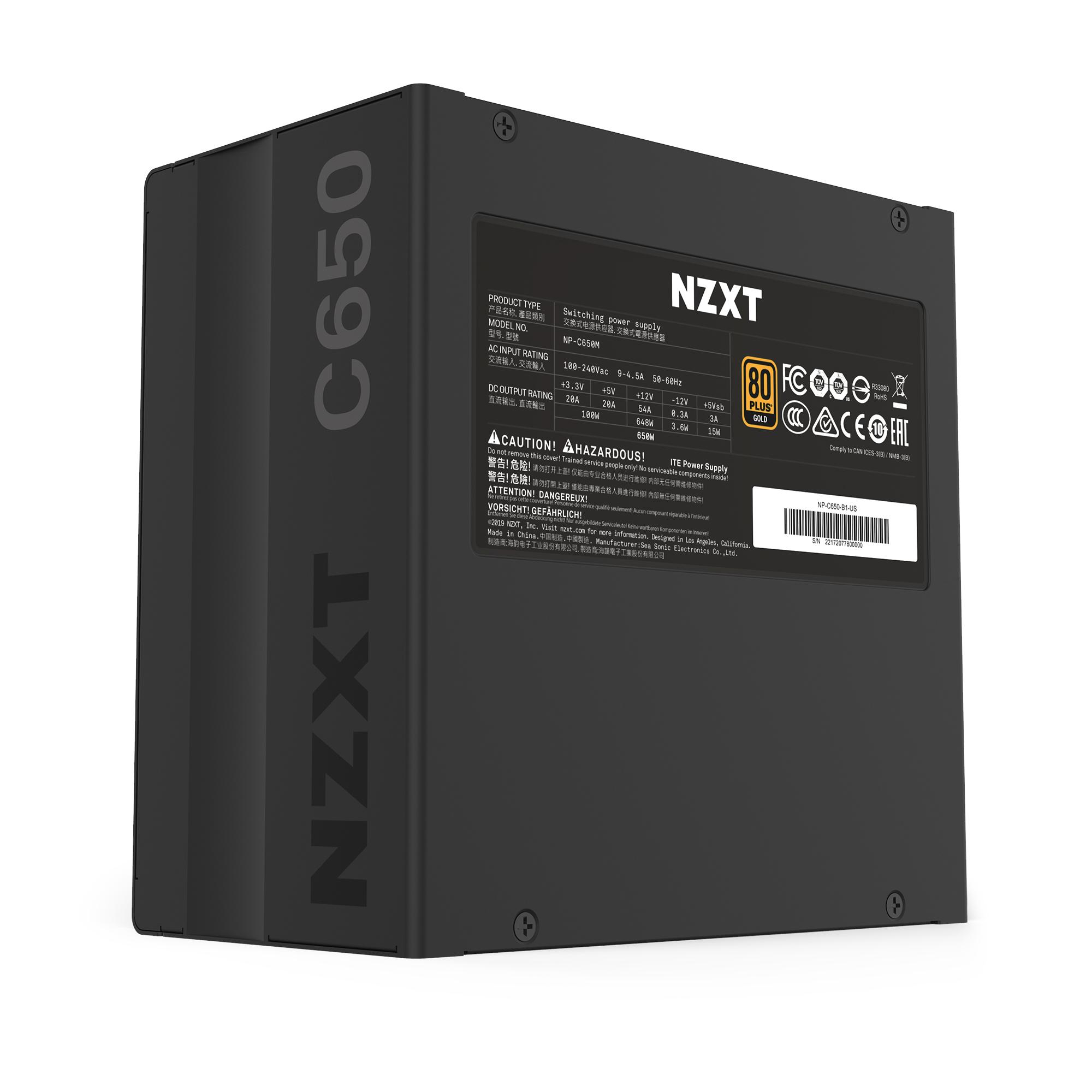 Nguồn máy tính NZXT C (2019) 650W 80+ Gold ATX slide image 4