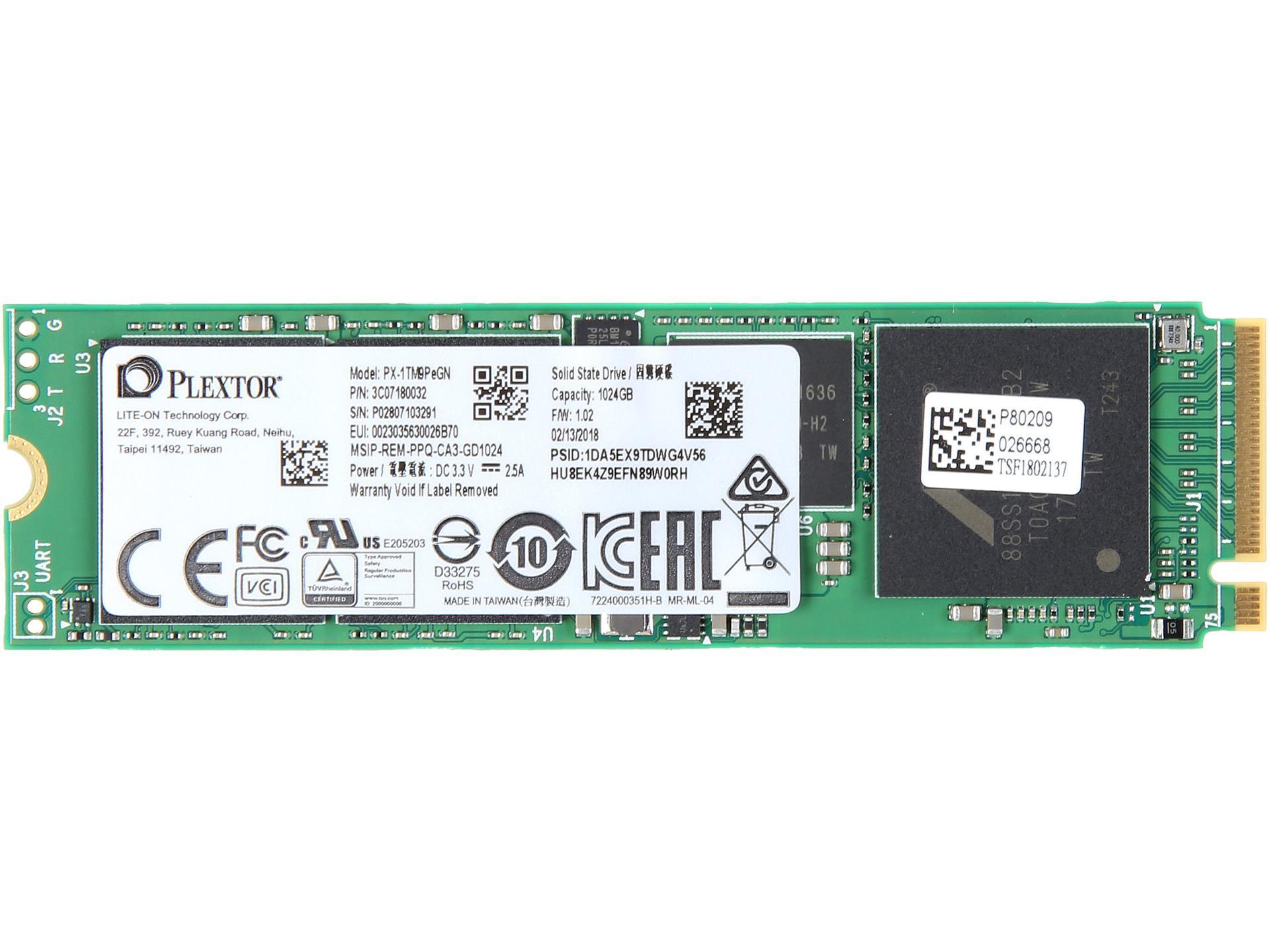 Ổ cứng SSD Plextor M9Pe 1TB M.2-2280 PCIe 3.0 X4 NVME slide image 0