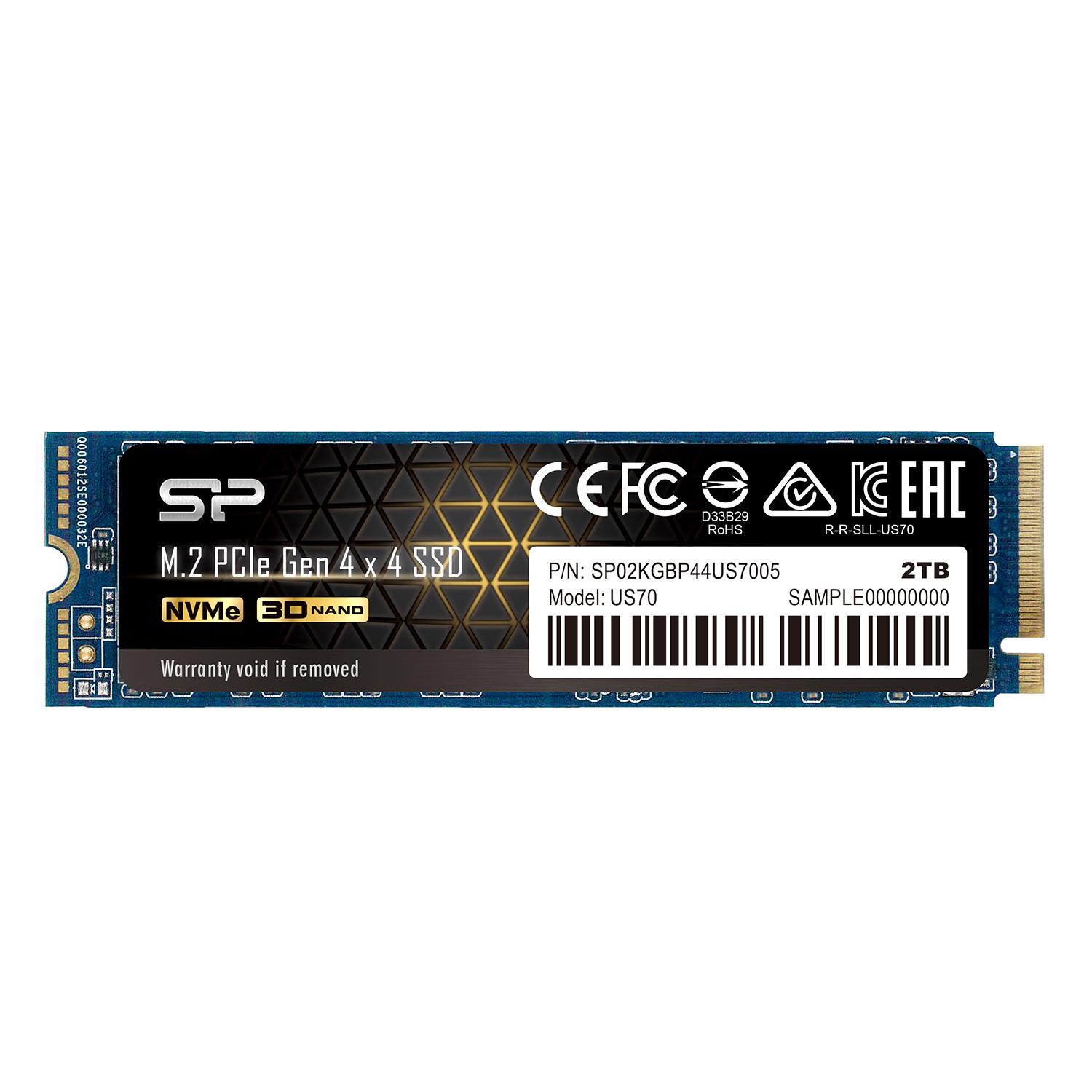 Ổ cứng SSD Silicon Power US70 2TB M.2-2280 PCIe 4.0 X4 NVME slide image 0