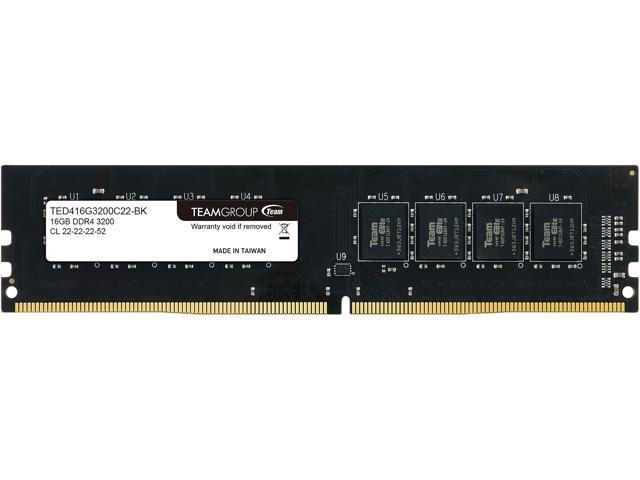 RAM TEAMGROUP Elite 16GB (1x16) DDR4-3200 CL22 (TED416G3200C2201) slide image 0