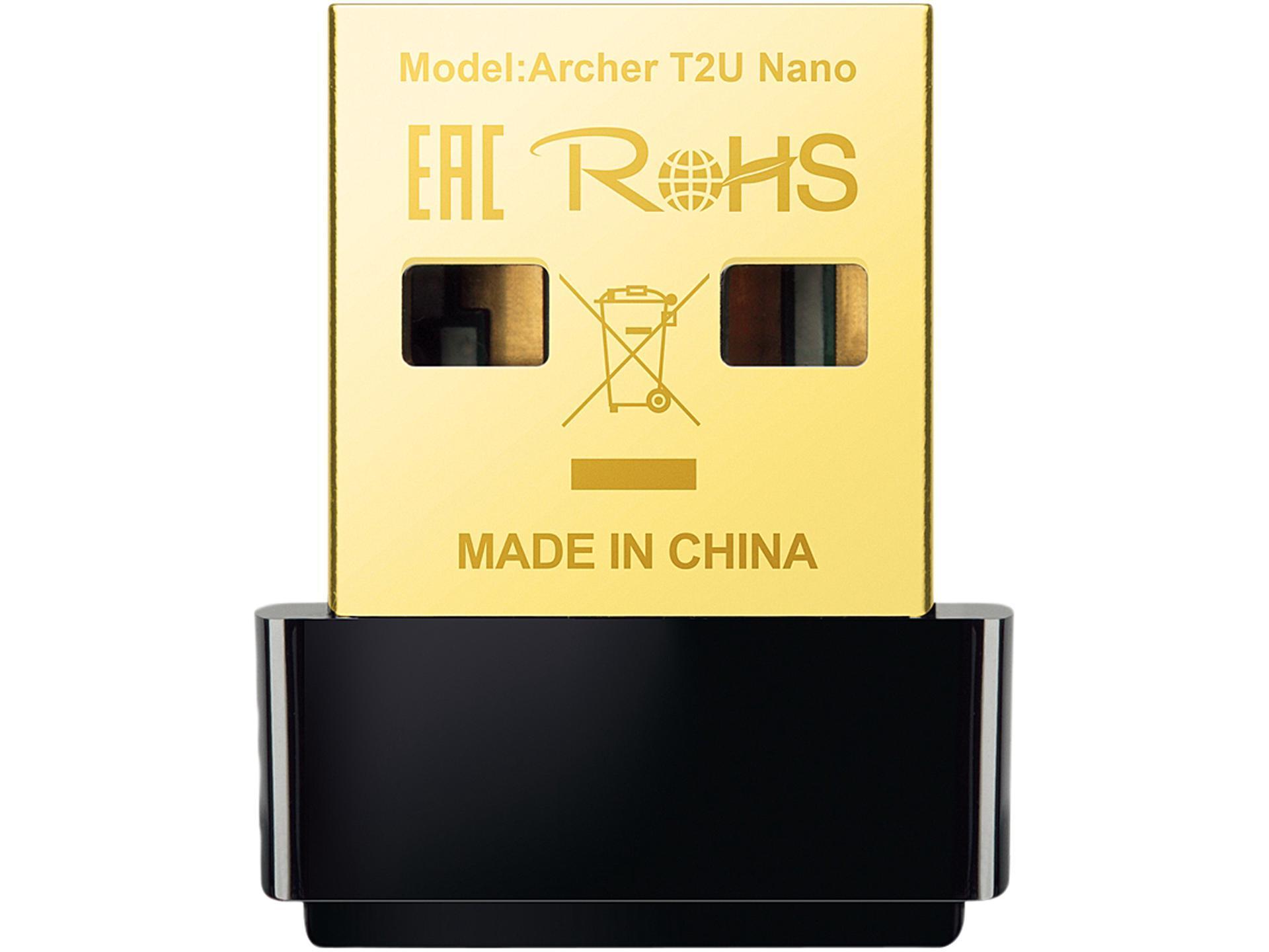 Card mạng không dây TP-Link Archer T2U Nano 802.11a/b/g/n USB Type-A slide image 0