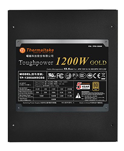 Nguồn máy tính Thermaltake Toughpower 1200W 80+ Gold ATX slide image 4