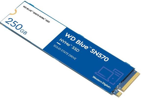 Ổ cứng SSD Western Digital Blue SN570 250GB M.2-2280 PCIe 3.0 X4 NVME slide image 1